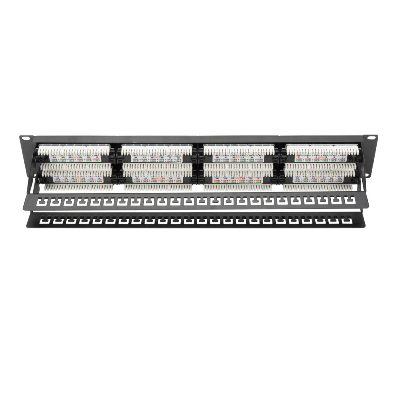 Digitus Патч-панель 19" 2U, 48 портів, 6 UTP в комплекті, RAL 9005 (DN-91648U)