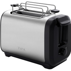 Tefal Тостер Subito 1100Вт, розморожування, щипці, нерж. сталь, чорний (TT5S1DE0)