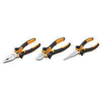 Tolsen Ergo pliers set of 3, combined, elongated, side cutters (10400)