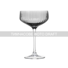 ARDESTO Champagne glasses set Black Mars 330ml, 2pcs, glass, grey (AR2633GF)