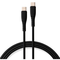 Дата кабель USB-C to USB-C 2.0m 240W Chip Silicon Black Vinga (VCDCCC2242SB)