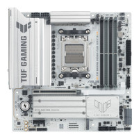 ASUS Материнcька плата TUF GAMING B850M-PLUS WIFI7 W sAM5 B850 4xDDR5 M.2 HDMI DP Wi-Fi BT mATX білий (90MB1MD0-M0EAY0)