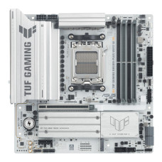 ASUS Материнcька плата TUF GAMING B850M-PLUS WIFI7 W sAM5 B850 4xDDR5 M.2 HDMI DP Wi-Fi BT mATX білий (90MB1MD0-M0EAY0)
