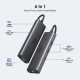 Концентратор Ugreen USB-C to HDMI + 2xUSB 3.2 + USB-C 3.2 + RJ45 + PD CM512 gray (45000)