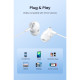 Наушники Vention Echo Lite 3.5mm In-Ear Wired White (GBAWAV)