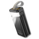 Батарея универсальная HOCO 30000mAh Plentiful 22.5W, built-in cables, LED, Black (DB58 / 715030)