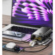 Батарея универсальная HOCO 30000mAh Plentiful 22.5W, built-in cables, LED, Black (DB58 / 715030)