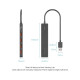 Концентратор Vention USB to 4xUSB 3.2 Gen2 + USB-C 10Gbps 0.15m black (CHOBB)
