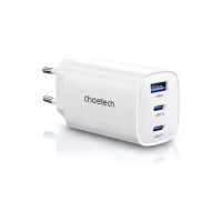 Зарядний пристрій Choetech 2xUSB-C + 1xUSB PD65W GaN (PD9006)