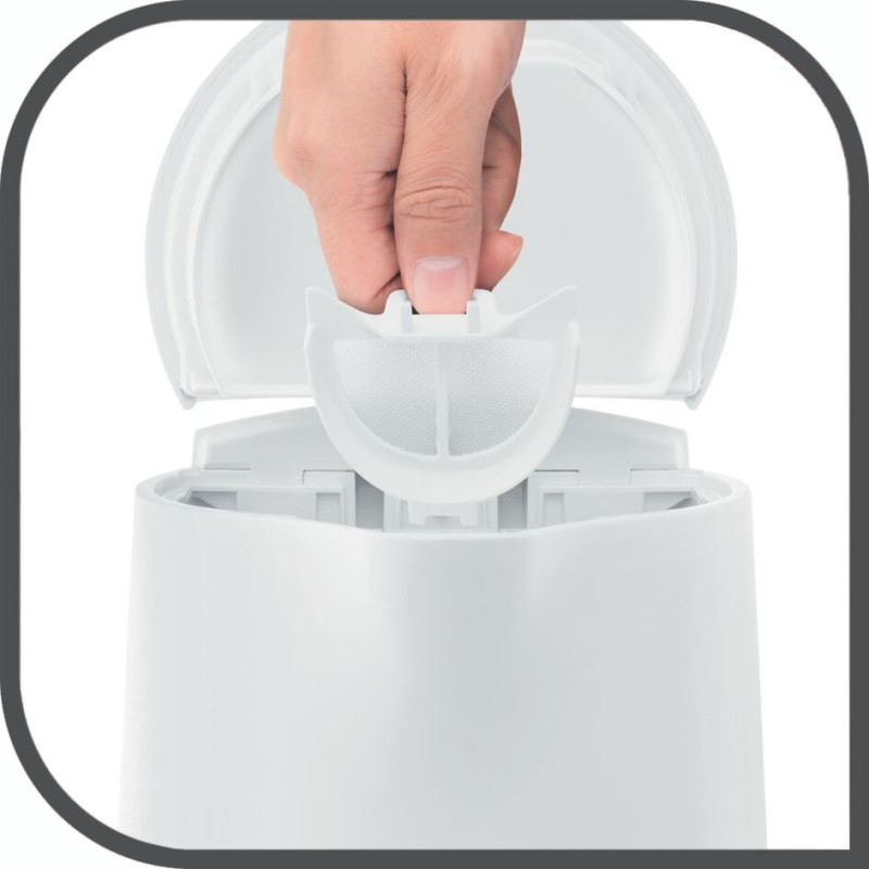 Tefal electric kettle Element, 1.7L, plastic, white (KO200130)