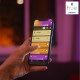 Philips Hue Smart table lamp Iris, 2000K-6500K, RGB, ZigBee, Bluetooth, dimming, white (929002376101)