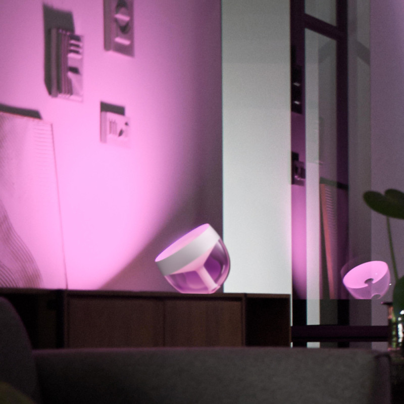 Philips Hue Smart table lamp Iris, 2000K-6500K, RGB, ZigBee, Bluetooth, dimming, white (929002376101)