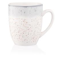 ARDESTO Mug Siena, 360ml, porcelain, white-gray (AR2936SW)