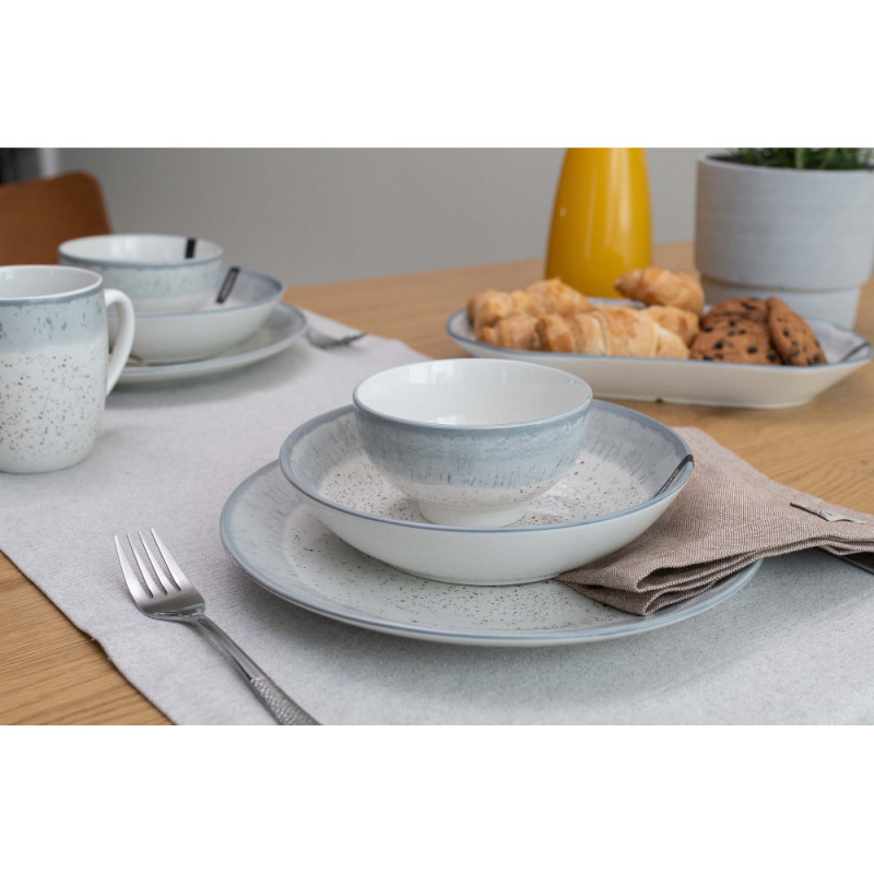 ARDESTO Mug Siena, 360ml, porcelain, white-gray (AR2936SW)