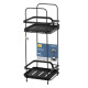 ARDESTO Shelf Vigor 2-tier 16x15.5x40cm, metal, polypropylene, black (ARHK4502PB) ARDESTO Shelf Vigor 2-tier 16x15.5x40cm, metal, polypropylene, black (ARHK4502PB)