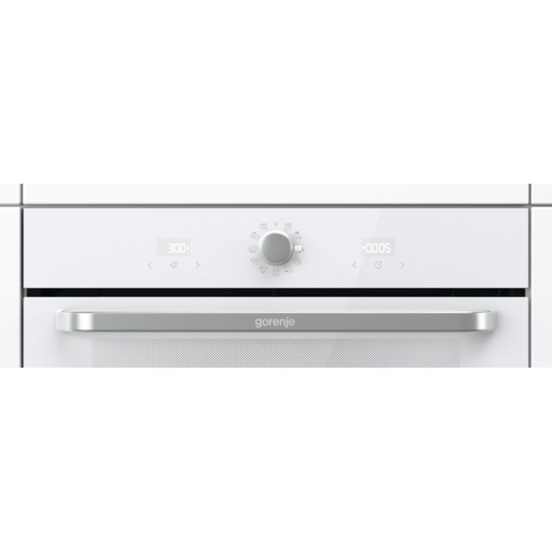 Gorenje Духовой шкаф электрический, 77л, A, пар, дисплей, макс.темпер.-300, белый (BOS67371SYW)