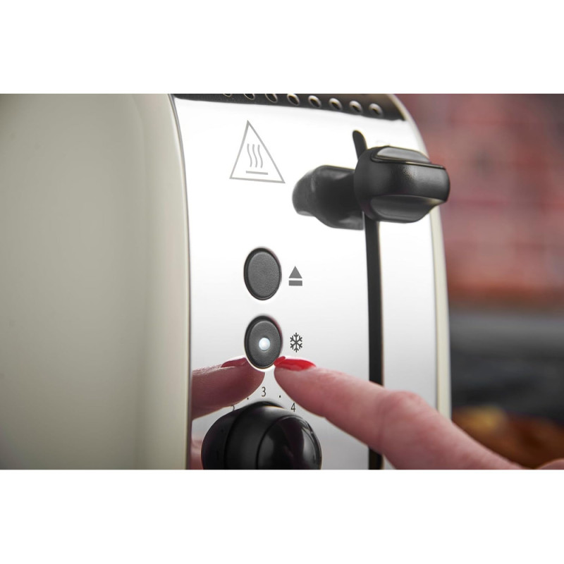 Russell Hobbs Toaster Colours Plus, 1600W, inoxав., heating, defrosting, beige (26551-56)