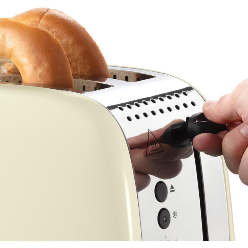 Russell Hobbs Toaster Colours Plus, 1600W, inoxав., heating, defrosting, beige (26551-56)