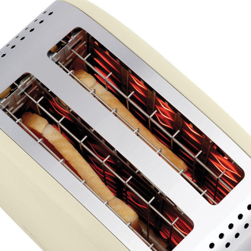 Russell Hobbs Toaster Colours Plus, 1600W, inoxав., heating, defrosting, beige (26551-56)