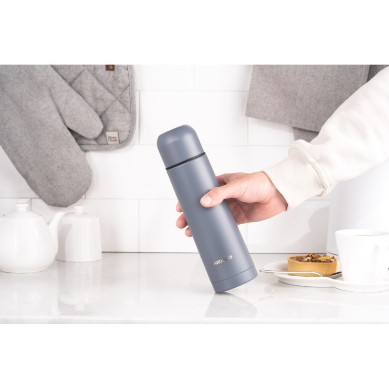 ARDESTO Thermal Bottle Bright City 500 ml, grey, stainless steel (AR2650GR)