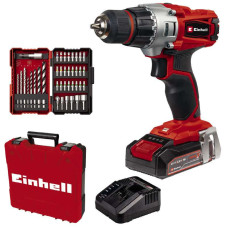 Einhell Cordless Impact Drill Screwdriver TE-CD 18/2 Li +39, 1x2,5 Ah, PXC, 18 V, 2.5 Ah, 44 Nm, drill bit set, case, 1.1 kg (4514219)