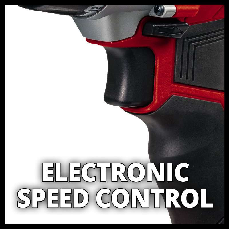 Einhell Шуруповерт-дрель TE-CD 18/2 Li +39, 1x2,5 Ah, PXC, 18В, 2.5 Ач, 44 Нм, набор бит и сверел, кейс, 1.1 кг (4514219)