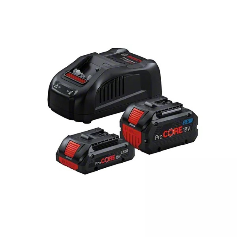 Bosch Набор аккумулятора и зарядного устройства ProCORE18В 2х18В 4А·час+5.5А·час, ЗП GAL 1880 CV (1.600.A02.14A)