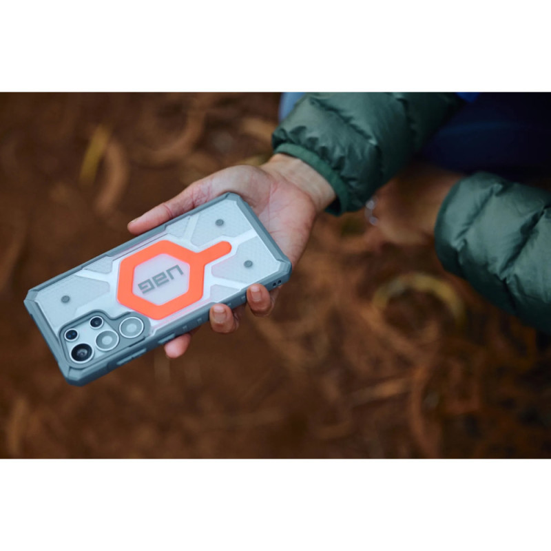 UAG Samsung S25 Ultra Pthfndr Clr w/Mag Bndl Active Lava Lanyard (2144831BV02)