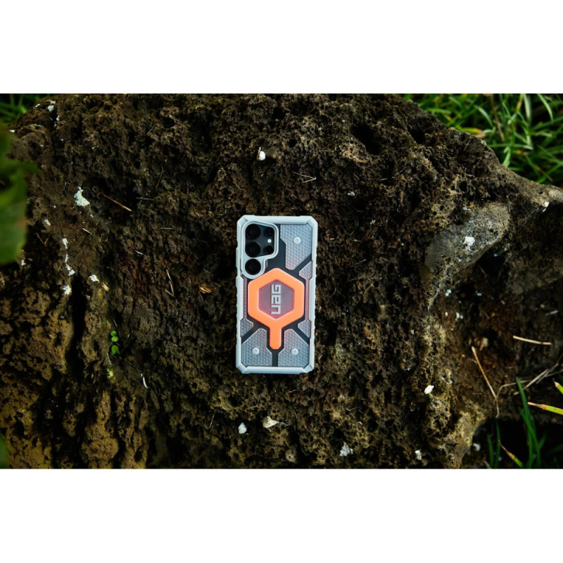 UAG Samsung S25 Ultra Pthfndr Clr w/Mag Bndl Active Lava Lanyard (2144831BV02)