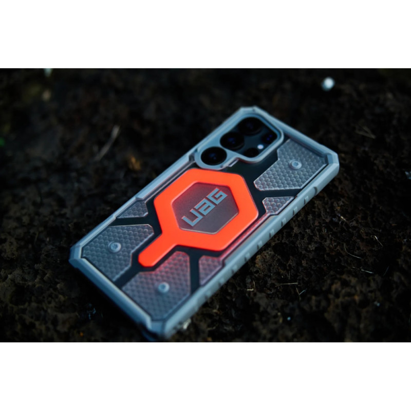 UAG Samsung S25 Ultra Pthfndr Clr w/Mag Bndl Active Lava Lanyard (2144831BV02)