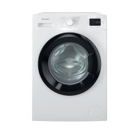 Indesit Пральна машина фронтальна, 7кг, 1200, A+++, 49.6см, дисплей, пара, інвертор, люк чорний, білий (IM712BMYTIMEUA)