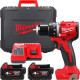 Milwaukee Шурупокрут-дриль акумуляторний M18 BLDDRC-402C 18В 2х4А·год 60Нм 550·1700об·хв ЗП M12-18C кейс 1.5кг (4933492834)