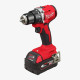 Milwaukee Шурупокрут-дриль акумуляторний M18 BLDDRC-402C 18В 2х4А·год 60Нм 550·1700об·хв ЗП M12-18C кейс 1.5кг (4933492834)