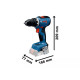 Bosch сordless drill-driver GSR 18V-65 18V 31 63Nm 0-550 0-2100rpm 1.06kg (0.601.9N3.200)