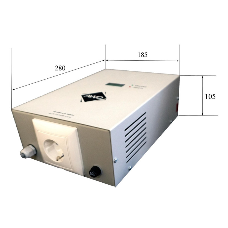 Awattom Voltage stabilizer 2.2kW, single phase (AWATTOM-2.2)
