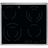 Electrolux Варильна поверхня електрична склокерамічна, 60см, чорний (EHF6342XOK)