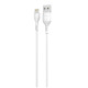 Дата кабель USB 2.0 AM to Lightning 2.0m 2A white Grand-X (PL-02W)