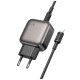 Зарядное устройство BOROFONE BAS54A Absolute 1xUSB-C PD20W + 1xUSB QC3.0 + cable USB-C to Lightning Black (6941991116216)