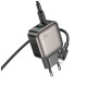 Зарядное устройство BOROFONE BAS54A Absolute 1xUSB-C PD20W + 1xUSB QC3.0 + cable USB-C to Lightning Black (6941991116216)