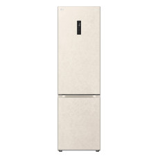 LG ref with bottom freezer, 203x60x68, ref-277l, freez.-110l, 2doors, A++, NF, inv, display ext, fresh zone, Metal Fresh, beige (GC-B509FEPW)