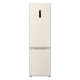 LG ref with bottom freezer, 203x60x68, ref-277l, freez.-110l, 2doors, A++, NF, inv, display ext, fresh zone, Metal Fresh, beige (GC-B509FEPW)