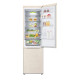 LG ref with bottom freezer, 203x60x68, ref-277l, freez.-110l, 2doors, A++, NF, inv, display ext, fresh zone, Metal Fresh, beige (GC-B509FEPW)