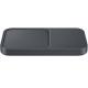Samsung Wireless Charger Duo 15W with power adapter, dark grey (EP-P5400TBEGEU)