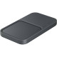 Samsung Wireless Charger Duo 15W with power adapter, dark grey (EP-P5400TBEGEU)
