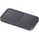 Samsung Wireless Charger Duo 15W with power adapter, dark grey (EP-P5400TBEGEU)