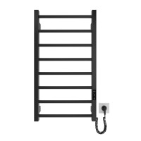 Hygge Family electric heated towel rail Leeds, 770x530x85mm, timer-regulator, steel, matte black (6.1.0802.06.BM)