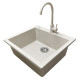 Adamant Мийка кухонна Adamant Univer, штучний камінь, квадрат, без крила, 560х500х200мм, чаша - 1, врізна, Avena (4824296102106)