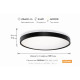Osram Світильник накладний CEILING LUXO 24Вт 4000К чорний (4099854651267)