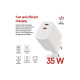 Зарядное устройство EMOS V03G35 2xUSB-C 35W GaN (V03G35)