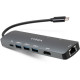 Концентратор Vinga USB-C 3.1 to HDMI+RJ45_1Gbps+3xUSB3.0+SD/TF+PD100W (VHYC8)